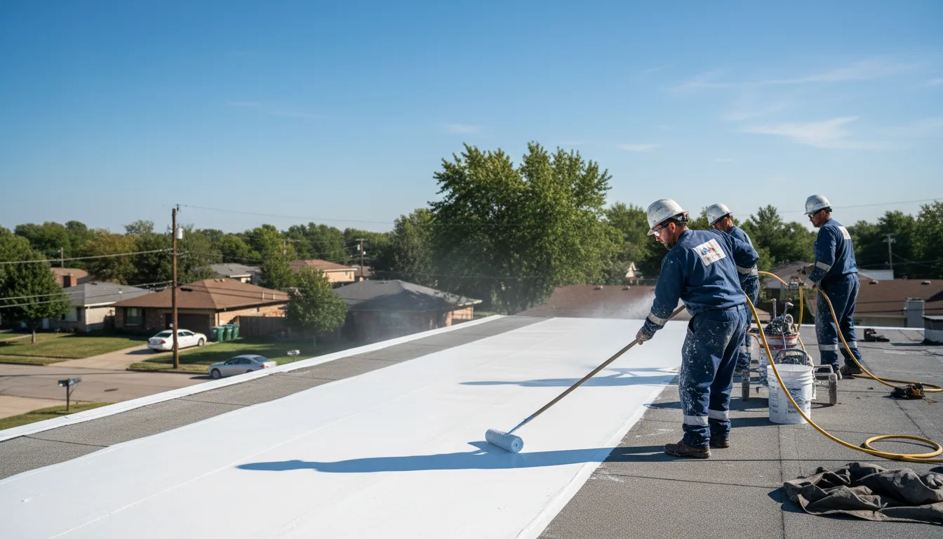Commercial roof coating in Freeport, KS near me